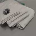 Cream Linen Blackout Curtains 90 Length 2 Panels Set for Living Room Bedroom, 100% Black Out Thermal Insulated Linen Drapes, Room Darkening Grommet Curtains 90 Inches Long Natural Beige