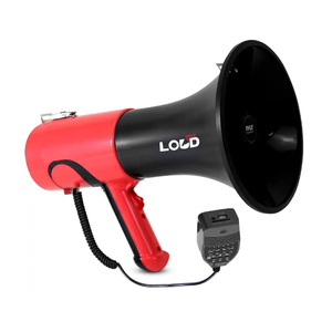 Pyle Portable Compact PA Megaphone Speaker with Alarm Siren & Adjustable Volume - 50W Handheld Lightweight Bullhorn - with Mic, AUX IN for MP3 & Rechargeable Battery - Indoor Outdoor Use - PMP561LTB Pyle Portable Compact PA Megaphone Speaker with Alarm Siren & Adjustable Volume - 50W Handheld Lightweight Bullhorn - with Mic, AUX IN for MP3 & Rechargeable Battery - Indoor Outdoor Use - PMP561LTB