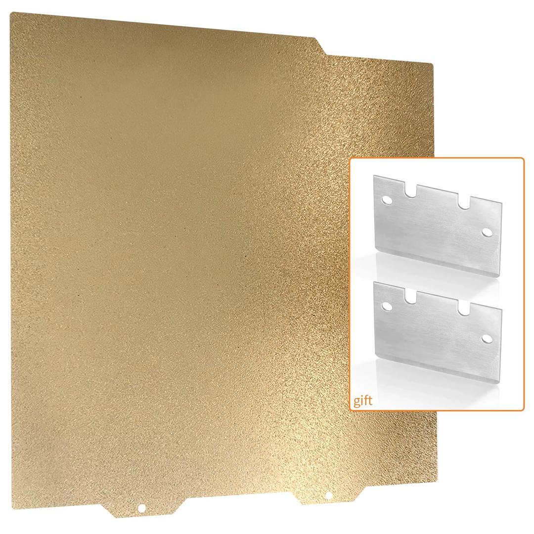 PEI Sheet for Bambu Lab X1/ X1C/ X1E/ P1P/ P1S/ A1 Carbon Build Plate Heated Bed Spring Steel Flexible Platform with ID Code 257x257mm Double Side Textured Board for 3D Printer