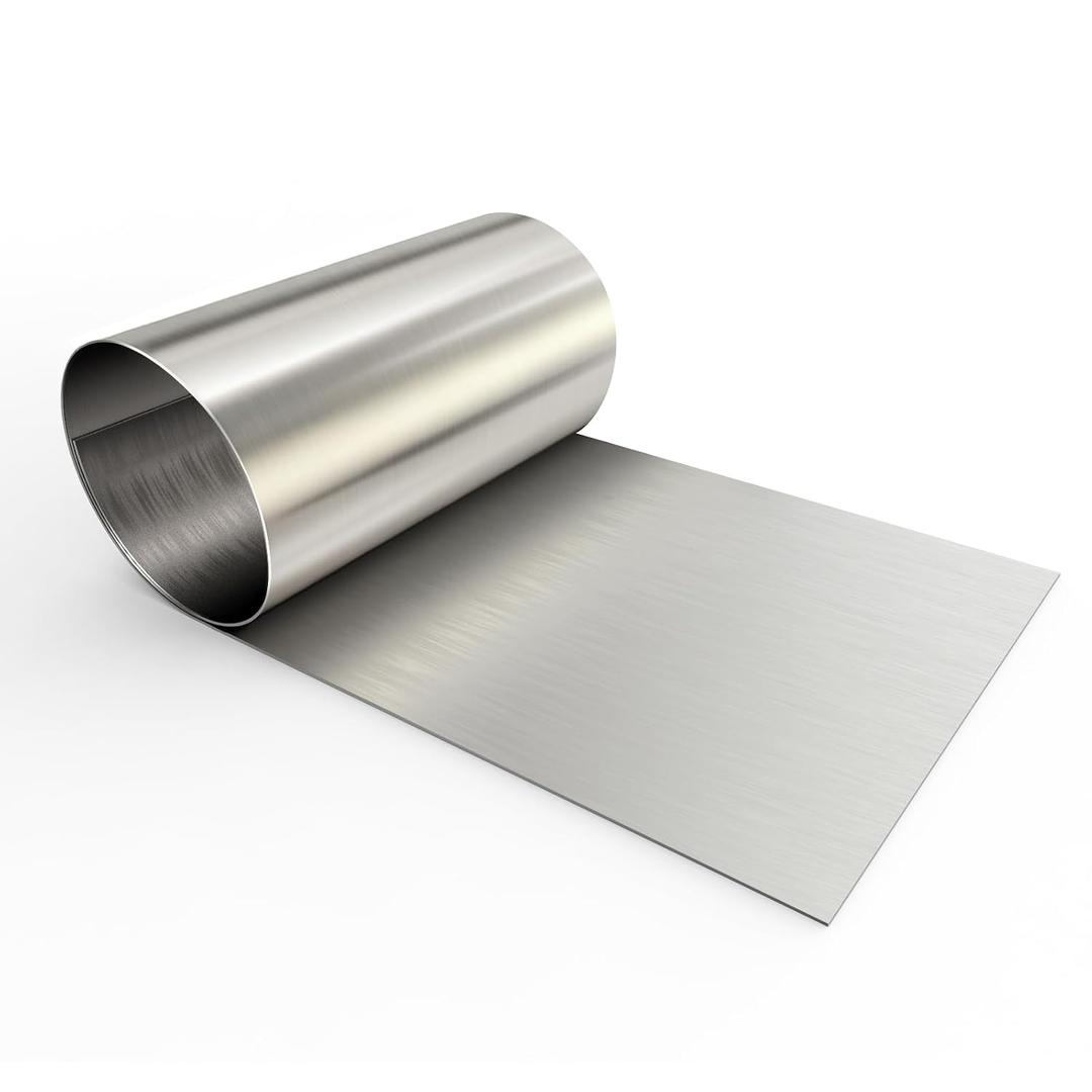 430 Stainless Steel Sheet Metal 96 x 24 Inches 24GA Metal Sheet Panel #4 Brushed Finish with Protective Film for Wall, Food Truck, Restaurant, Kitchen, Floor, Trailer, Garage, Crafting