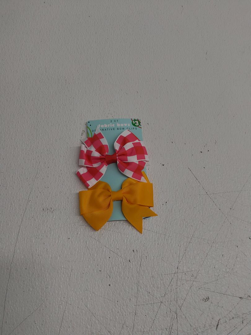 Fabric Bows Decorative Bow Clips 2Ct, Pack Of 5 