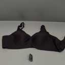 PoseFree Wireless Bras for Women No Underwire Full Coverage Supportive Seamless Back Fat Smoothing Padded Push Up Bra (3X-Large, Black)