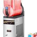 VEVOR Commercial Margarita Machine, 15L Single Tank Commercial Slushie Machine, 60 Cups Stainless Steel Margarita Smoothie Frozen Drink Maker, Slushy Maker for Home Party Restaurants Cafe Bars