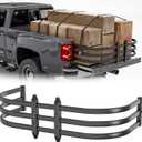 Truck Bed Extender, Aluminum Retractable Tailgate Extender, 59"-69" Adjustable Length, Drill Required, Fits for Chevy Silverado & GMC Sierra, Ford F-Series, Dodge Ram, Tundra, Nissan Titan