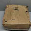 EDISHINE 21.85" Boho Table Lamp, Farmhouse Bedside Lamp, Water Transfer Red Wood Grain Metal Base, Beige Linen Shade, Rustic Nightstand Light for Living Room, Bedroom, Office, E26 Base (Mahogany Color 1)