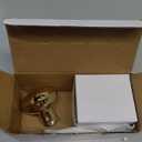 Intieror Gold Door Knob Set with Spindle, Old Style Door Knobs Replacement Set for Mortise Lock Interior Doors, Polished Brass
