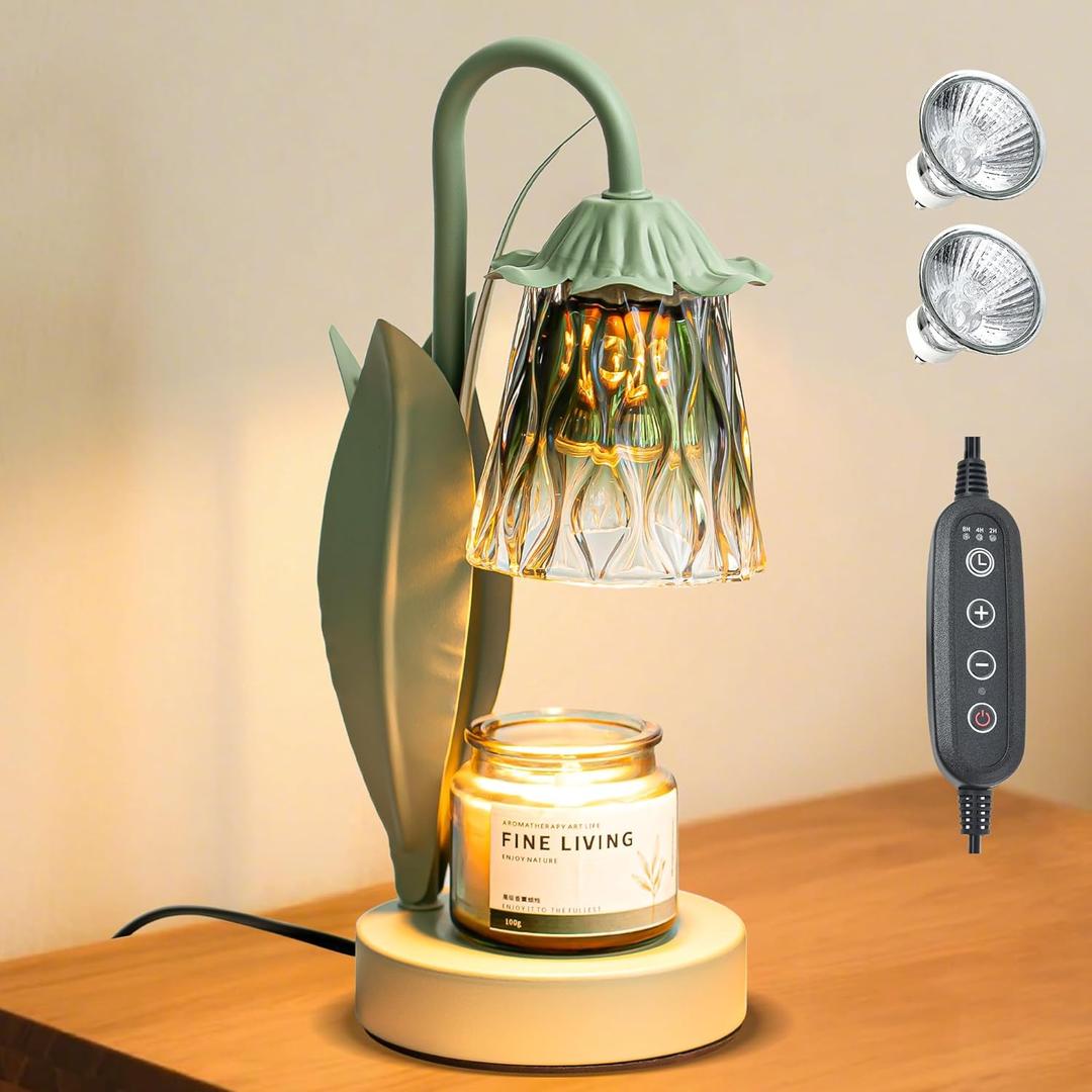 Candle Warmer Lamp with Timer Dimmable, Birthday Gifts for Women Mom, House Warming Gifts New Home Decor, Wax Melt Lamp for Bedroom Office(Gradient)