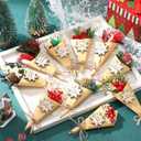 Suncalla 20 Pcs Christmas Mini Dried Flower Bouquets Bulk Christmas Picks Boho Floral Bundles Bouquet for Party Favors Dried Flower Gift Box Companion for Guests