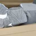 Reading Pillow for Sitting in Bed Adult, Back Pillow for Bed Sitting up with Arms, Pockets and Cup holder, Sit Up Backrest Pillows for Beds Chair Support, Rest Pillow for Gaming (Light gray, 5PCS)