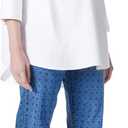 DEE OCLEPPO Womens Hailey Stand Collar Shirt Standard (M)