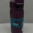 REDUCE 32 oz Hydrate Pro Stainless Steel Insulated Water Bottle - Flip Top Leak-Proof Lid, Dishwasher Safe, BPA-Free, Dual Wall Vacuum, Keeps Drinks Cold for 48 Hrs, Cup Holder Friendly  - Midnight Plum