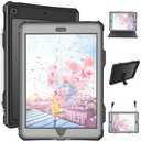 Transy for Waterproof iPad 10.2 Case, Waterproof iPad 9th /8th/7th Generation Case Built-in Screen Protector, Full Body Shockproof Protection Case with Strap for iPad 10.2 inches 2021/2020/2019