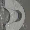 Orzbow Foldable Travel Potty Training Seat, Toddler Toilet Seat Attachment for Adult Toilets, Portable Potty with Suction Cups, Adjustable Length, Splash Guard, Non-Slip Base, Easy to Clean, White