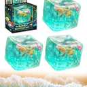 Ice Cube Squishy, Ice Cubes Stress Balls, Soft Slow Rise Squishy Stress Relief Sensory Toy, ICES Cubes Marine Shells Squishies Toy, Stretchy Fidgets Toys, Squeeze Ball Hand Toys