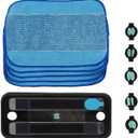 JIANWEI 11pcs Reservoir Pad Set, Mop Pads Compatible for iRobo-t Braava 380 380t 320 Mint 4200 5200 Vacuum Cleaner, Washable Microfiber Replacement Cleaning Pad(as Shown)