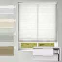 Changshade No Drill No Tools Light Filtering Cellular Shades,Cordless Blinds for Indoor Windows,Window Shades Honeycomb Blinds for Bedroom,Office,Home,36" w x 64" h,White