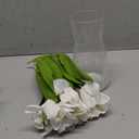 10PCS Artificial Flowers with Vase, Faux Silk Tulip Flower Artificial Flowers Bouquet, Faux Flower Arrangement with Vase, Suitable for Home Office Decoration, Dining Table Centerpiece