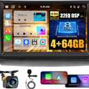 Hikity 8 core 4+64G Android 15 Car Radio for Toyota Prius 2003-2009 Stereo, 9 inch Screen with Wireless CarPlay Android Auto GPS Navigation WiFi Bluetooth Mirror Link DSP FM RDS + Backcup Camera