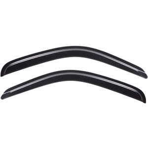 Lightronic Extra Durable Outside-Mount Auto Vent Window Visor, Fit 1995-2004 Toyota Tacoma Regular Cab/XtraCab, UV Protection Rain Guard, Original Wind Deflector, No-Drill Install, Dark Smoke, 2-Pcs