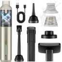 Car Vacuum Portable with 16000Pa Powerful Suction, Handheld Vacuum Cordless Rechargeable Blow & Suction 4 in 1, Small Vacuum Cleaner for Car, Outdoor, Home, Office 