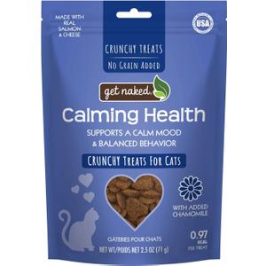 Get Naked Cat Calming Treats Salmon & Cheese Flavor, Crunchy, Calming Health, 6-oz Bag (EXP 08/27/27)