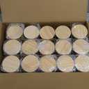 8 OZ Thick Candle Jars for Making Candles 15 Pcs, Clear Empty Jars with Wood Lids for Candle Making, Sample Container