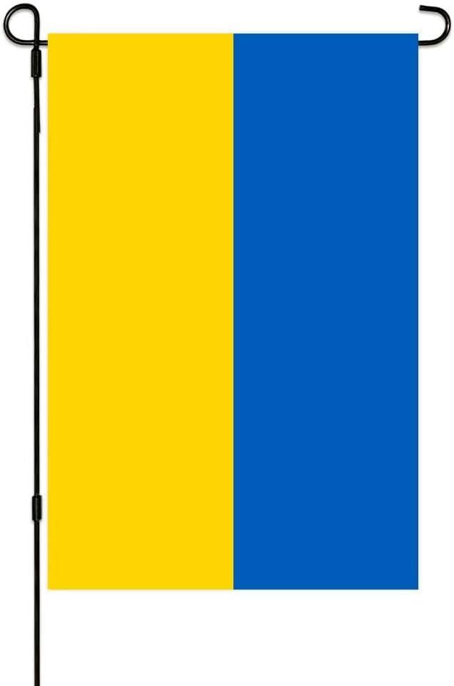 5 x Ukraine Garden Flag, Yellow and Blue Vertical Stripes, Ukrainian National Flag Garden Flag12 X18" Double Sided Lawn Sign Yard Decor Perfect for Outdoor Decoration in Your Garden (UKR Flag)