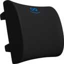 Everlasting Comfort Lumbar Support Pillow for Office Chair - Memory Foam Back Cushion for Chair, Car, Couch - Lumbar Pillow Promotes Better Posture, Back Pain Relief - Ideal for Gaming and Desk Chairs (Black)