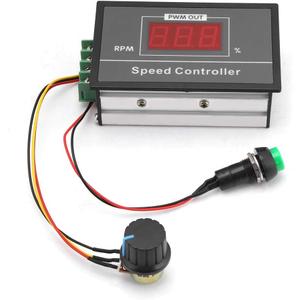 DC Speed Controller DC 6-60V 12V 24V 36V 48V 30A PWM DC Motor Speed Controller, Stepless Speed Regulation Start Stop Switch for Motor