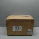 (2 Pack) RRQ 8 Inch Caster Wheels, Pneumatic Rigid Caster Wheels with Zinc Top Plate for Cart, Dolly, Trolley, Workbench and Wagon, All Terrain Casters, Black Rubber Wheels, 590 Lbs Total Capacity