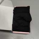 FGZ Women Thin Cotton Socks Soft Cozy Socks Cute Ankle Crew Socks 5 Pairs (Black, M)