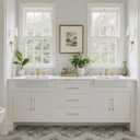 Lardmon 3 Pack Champagne Bronze Modern Cabinet Pulls 7.6 Inch(195mm) Total Length | 6.3 Inch(160mm) Hole Center Bar Pulls Kitchen Cabinet Handles Solid Drawer Pulls Heavy Duty Kitchen Hardware