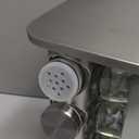 360 Rotating Spice Rack with 16 Glass Jars  Stainless Steel Countertop Seasoning Organizer with Airtight Lids, Labels, Funnel & Gift Box  Kitchen Storage for Herbs & Spices