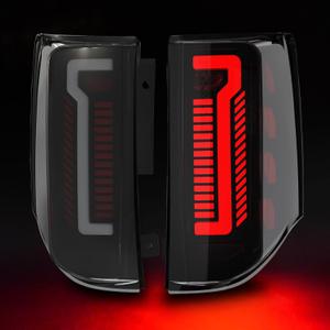 Sequential Full Led Tail Light Compatible with 2011-2020 Dodge Grand Caravan & Ram C/V Starting Animated, Dynamic Turn Signal,Brake Light,Reverse Light Smoked Rear Light Assembly