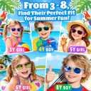 GINMIC Kids Sunglasses Party Favors, 16 Pack Party Sunglasses For Kids, Boys And Girls with UV 400 Protection , Party Favors For Kids 4-8 3-5, Kids Sunglasses Bulk For Goodie Bags