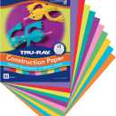 Tru-Ray Construction Paper, 10 Vibrant Colors, 9" x 12", 50 Sheets (Bright Color Assortment)