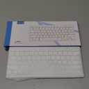 OMOTON Wireless Keyboard for Mac, Compact Ultra-Slim Design (No Number Pad), Stable Bluetooth Keyboard for Mac, Ergonomic and Portable, Compatible with MacBook Pro/Air/iMac, Silverwhite