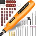 Saker Rotary Tool Kit, Cordless Rotary Tool, 5-Speed, Multi-Purpose 3.7V Power Rotary Tools Kit With 61 Accessories For Engraving, Drilling, Sanding, Grinding, Polishing, Carving