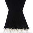 12 Pack Cruise Lanyard with Waterproof ID Card Holder, Colorful Solid Color Durable Lanyard with Badge ID Holder for Badge Card and Carnival Sail (Black)