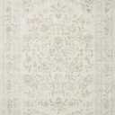 Loloi Rifle Paper Co. Courtyard Collection COU-01 Yellow/Multi 2'-3" x 3'-9" Oval Accent Rug feat. CloudPile