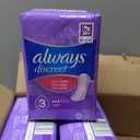 Always Discreet Adult Incontinence Pads for Women, Drier, 3 Drop Regular Length, Light Absorbency, Pads for Bladder Control Management, Bladder Leaks, & Postpartum Pads, 90ct