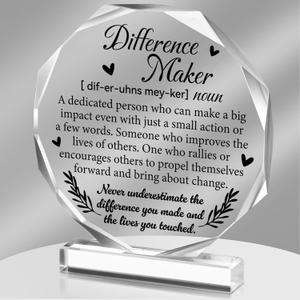 2 x Yinder Difference Marker Thank You Gift for Women Appreciation Teacher Coworker Office Leaving Job Farewell Gift Appreciation for Boss Nurse Day School Assistant Staff Friends Decor