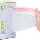 Orino Ultra Strong Garbage Bags 8 Gallon Trash Can Liners for Kitchen and Office Unscented White Drawstring Trash Bags, 60 Count 0.74 mil 22" x 24"