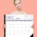Desk Calendar 2026-2027 - 22'' x 15'' Extra Large Desktop Calendar from April 2026 to June 2027, 2026-2027 Large Desk Calendar with Holiday Marked, Premium Paper for Organizing, Four Color