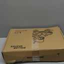 Kids Roller Skates for Boys Girls Child, Adjustable 4 Sizes Quad Roller Skates for Kids and Youth with Light Up Wheels for Sports (Red & Blue),Size: Large (4-7 US)