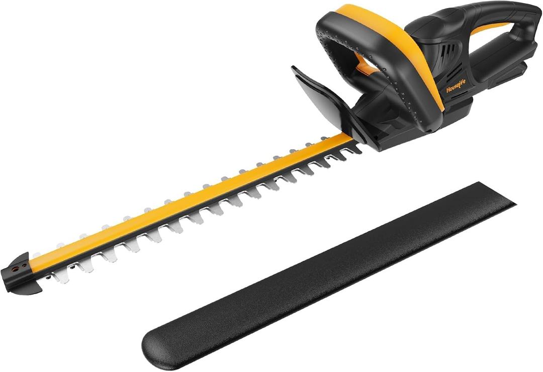 Cordless Hedge Trimmer Compatible with DeWalt 20V MAX Battery, 22-Inch Electric Bush Trimmer with Dual-Action Blade, 5/8-Inch Cutting Capacity, Lightweight Shrub Trimmer for Gardening (Tool Only)