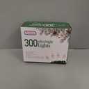 PREXTEX 300 Count Clear Christmas Tree Lights with Green Wire - 60 ft Warm White Christmas Lights for Indoor or Outdoor Use - Holiday Incandescent String Lights for Xmas Trees, Patios, and Fences