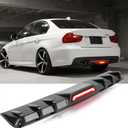 JMTBNO 34" Universal Rear Bumper Lip Diffuser Fins Splitter Spoiler with Led Brake Lights Compatible with Jett Infiniti FX35 FX37 FX50 Nissan Altima Dodge Charger SXT Chevy Camaro