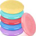 Amylove 6 Pcs Wiggle Seat Inflated Wobble Cushion for Sensory Kid 13 Inch Balance Disc Kids Flexible Seating Exercise Sensory Pad Chair Cushion for Classroom Office School