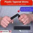 Prescored Plastic Shims for Leveling (288 Pack) 7-3/8" Length
